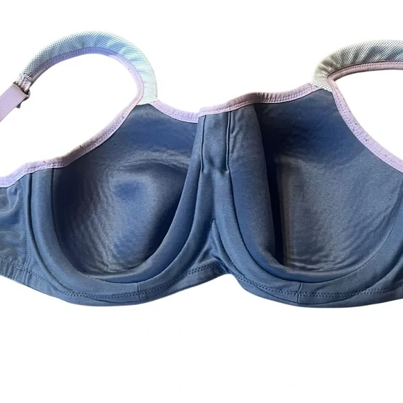 Panache Gray and purple High-Impact Sports Bra 34E - Picture 7 of 12